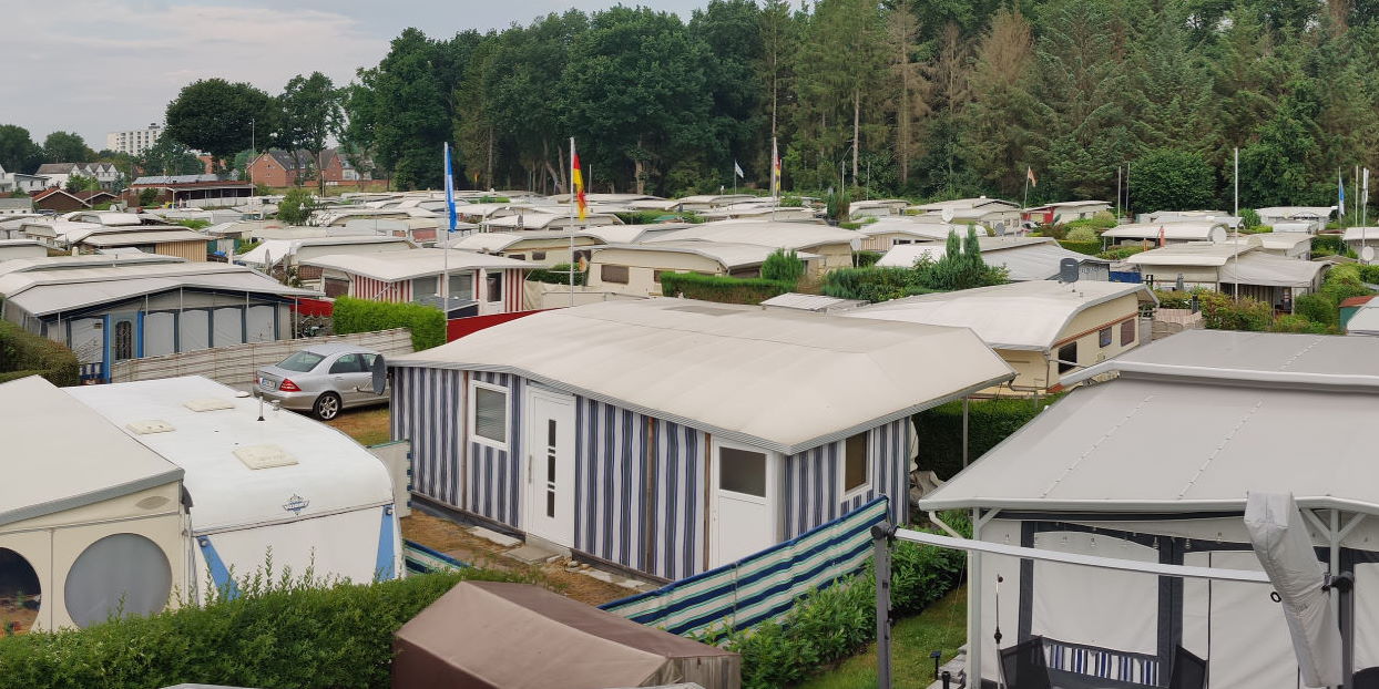 Dauercamping aus der Vogelperspektive