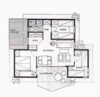 Grundriss Ferienhaus Typ C