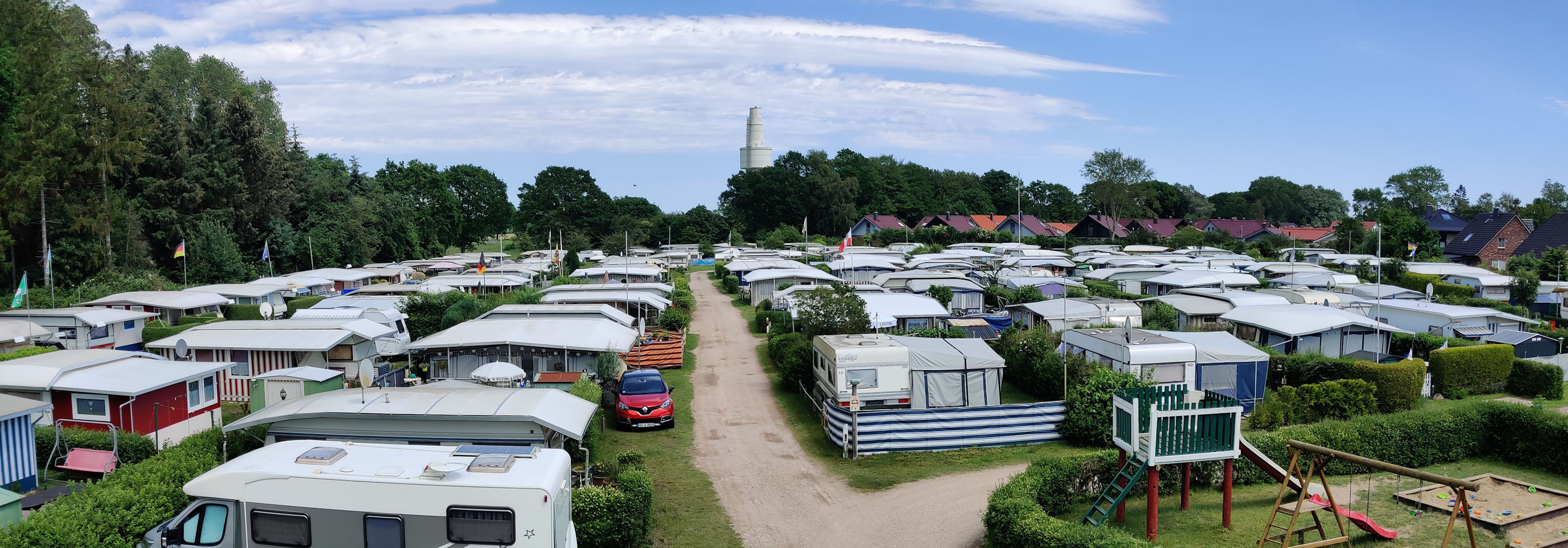 Campingplatz von Waschhausdach im Juni 2019